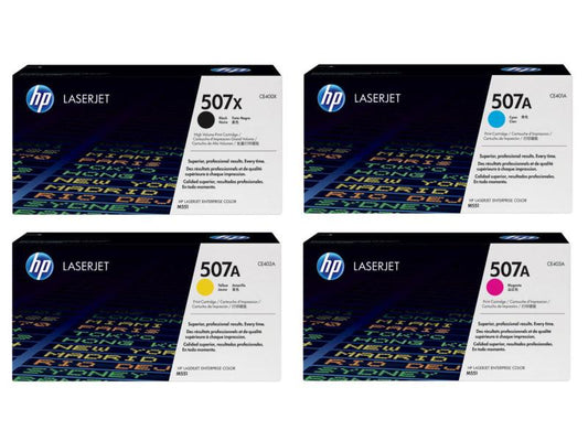 HP Kits arc-en-ciel Nr. 507 (CE400X-CE403A) BL/C/M/Y