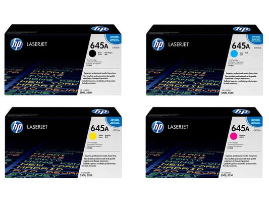 HP Kits arc-en-ciel Nr. 645A (C9730A-C9733A) BL/C/M/Y