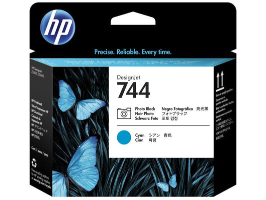 HP Tête d'impression Nr. 744 (F9J86A) Cyan/Photo Black