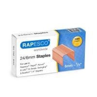Rapesco Agrafe 24/6 Cuivre, 1000 pièces