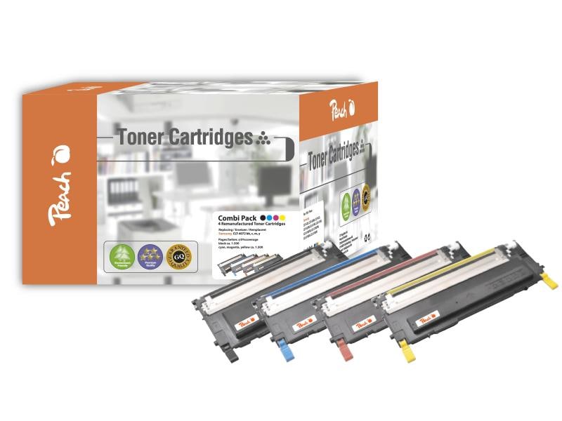Peach Kits de toner Samsung CLT-4072 BK, C, M, Y