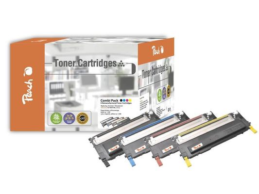 Peach Kits de toner Samsung CLT-4072 BK, C, M, Y