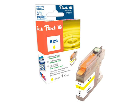 Peach Encre Brother LC-123Y Yellow