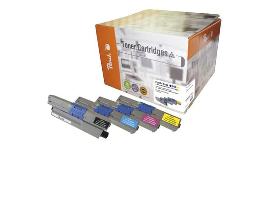 Peach Kits de toner OKI 4446 BK, C, M, Y