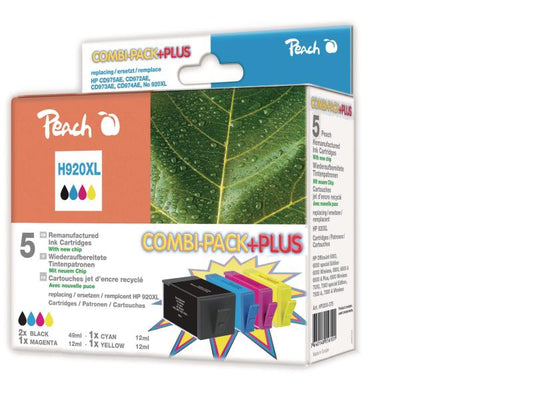 Peach Kits d'encre HP Nr. 920XL C, M, Y, 2x BK