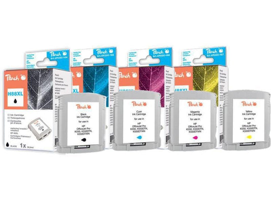 Peach Kits d'encre HP Nr. 88XL BK, C, M, Y