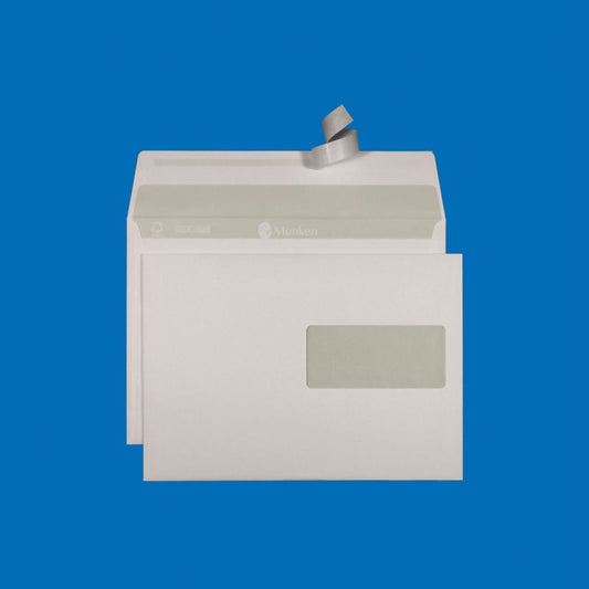 Enveloppes C5 Munken Lynx patte auto-adhésive avec hotmelt (certifié FSC®)* adapté au laser, fenêtre à droite SN