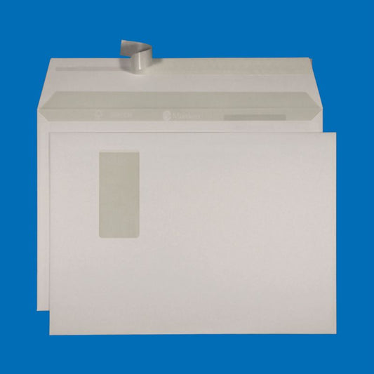 Enveloppes C4 Munken Lynx patte auto-adhésive avec hotmelt (certifié FSC®)* adapté au laser, fenêtre à droite SN