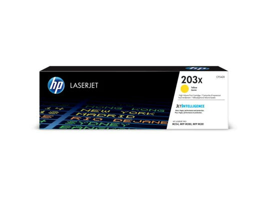 HP toner n° 203X jaune CF542X