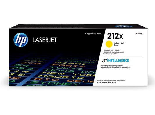 HP toner n° 212X jaune W2122X