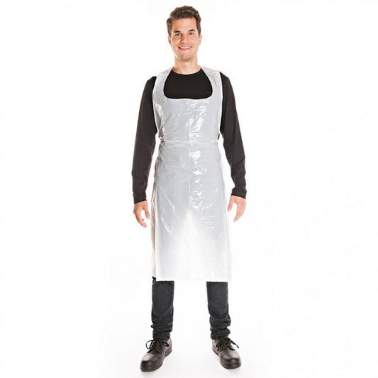 HYGOSTAR disposable apron with bib, extra strong 