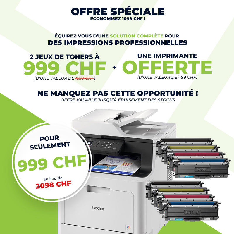 Imprimante DCPL8410CDW et 2 jeux de toners