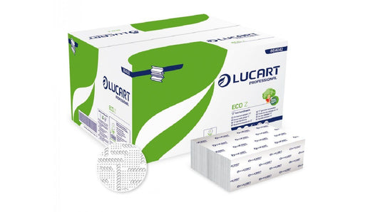 LUCART Z-Falz Eco Papierhandtuch, 2 Lagen, weiß