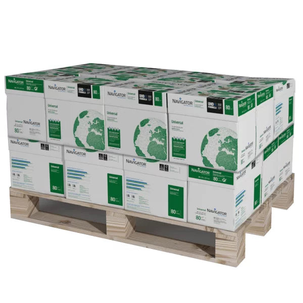 NAVIGATOR Universal Papier en qualité supérieure extra blanc A4 80g - 20 CARTONS - 1/2 Palette (50'000 Feuilles)