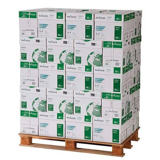 NAVIGATOR Universal Papier en qualité supérieure extra blanc A4 80g - 40 CARTONS - 1 Palette (100'000 Feuilles)